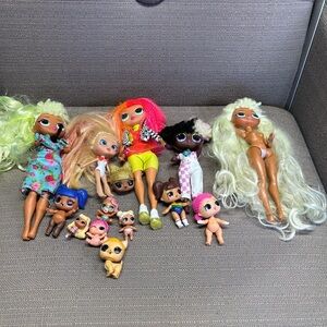 O.M.G fashion dolls L.O.L surprise Doll Lot minis and full size